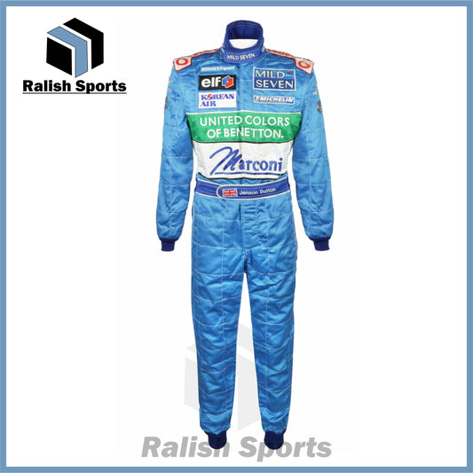 2001 Jenson Button Mild Seven Benetton Renault Fi Suit