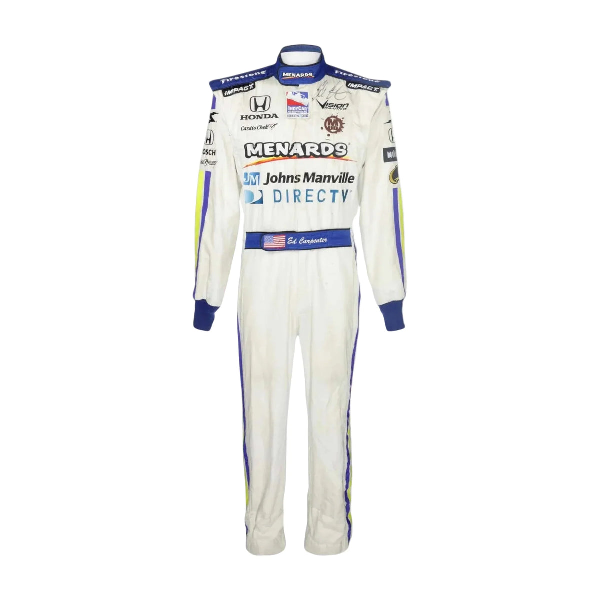 2008 Ed Carpenter Menards IndyCar Printed Race Suit
