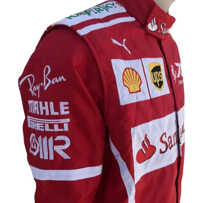 2017 Sebastian Vettel Embroidered patches F1 Race Suit