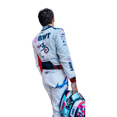 2025 Franco Colapinto Spanish GP celebrate 70 years Race Suit