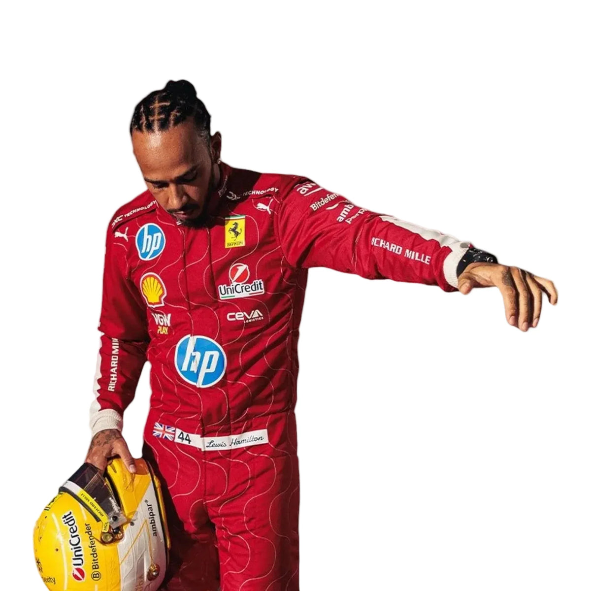 2025 Lewis Hamilton Scuderia Ferrari HP Monza GP F1 Race Suit
