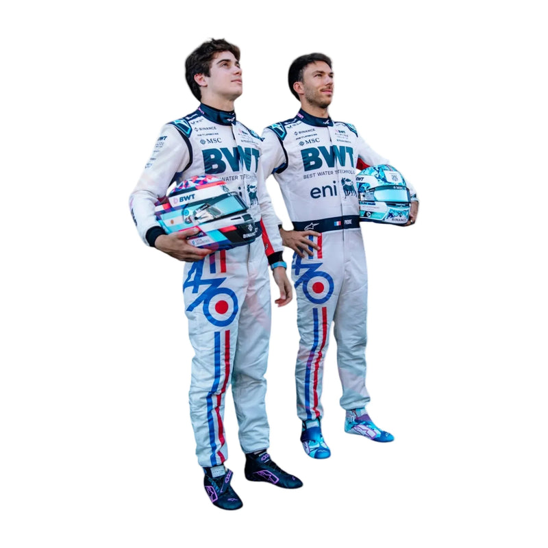 2025 Pierre Gasly Spanish GP celebrate 70 years Race Suit