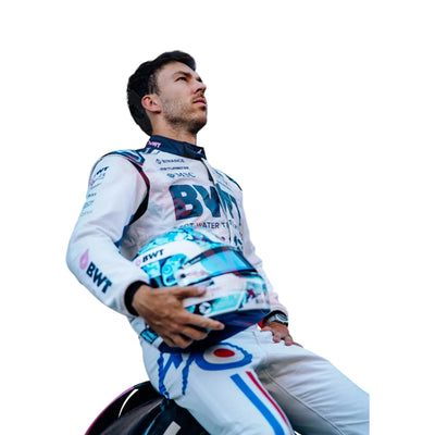 2025 Pierre Gasly Spanish GP celebrate 70 years Race Suit