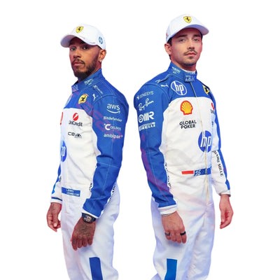 2025 Lewis Hamilton Scuderia Ferrari F1 Miami GP Race Suit