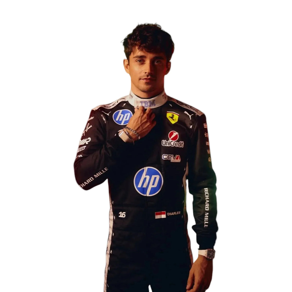 2026 Charles Leclerc Scuderia Ferrari HP Singapore GP F1 Race Suit