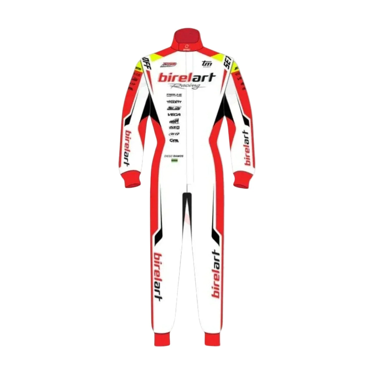 2026 Offset PSL BirelART Karting Race Suit | Red and White