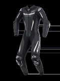 Women Stella GP-R7 1-Piece Leather Suit – Black / Fuchsia