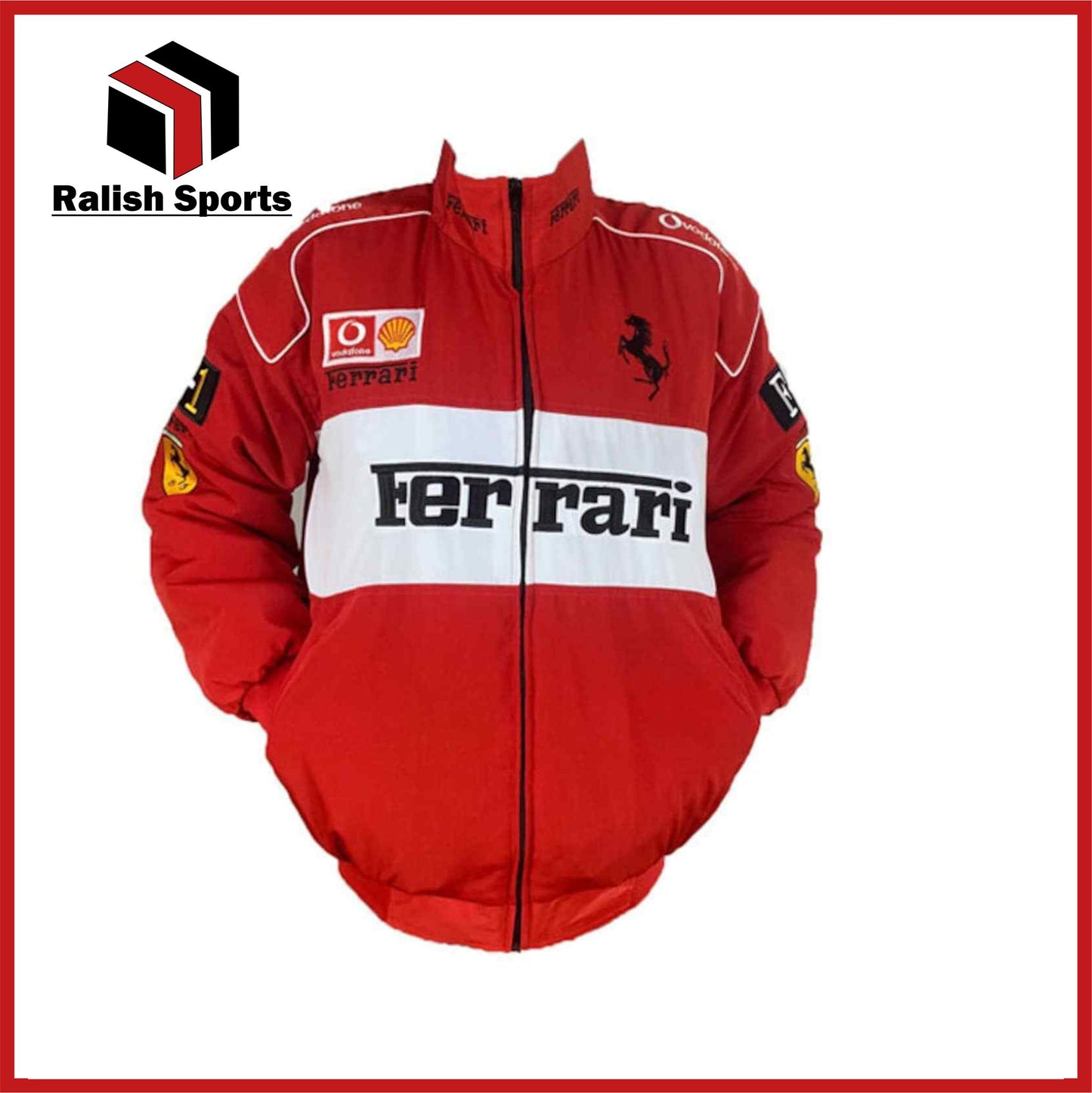 Ferrari Racing Jacket, Nascar Bomber F1 Ferrari Formula Jacket