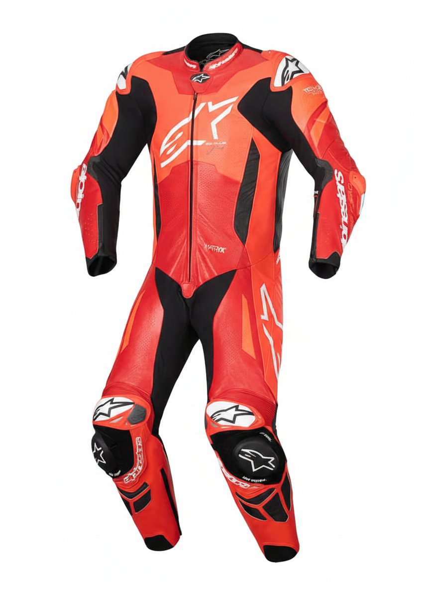 Alpinestars MotoGP Men Motorbike Racing Suit – Top Grain Cowhide Leather (Design 1)