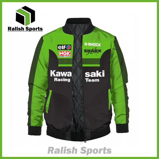 Kawasaki biker Bomber Jacket