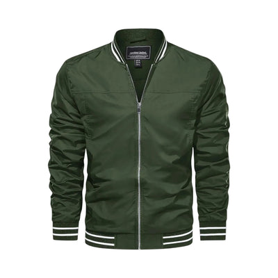 Men's Lightweight Bomber Jacket - Army Green