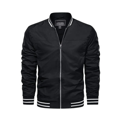 Men's Lightweight Bomber Jacket - Black