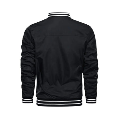 Men's Lightweight Bomber Jacket - Black