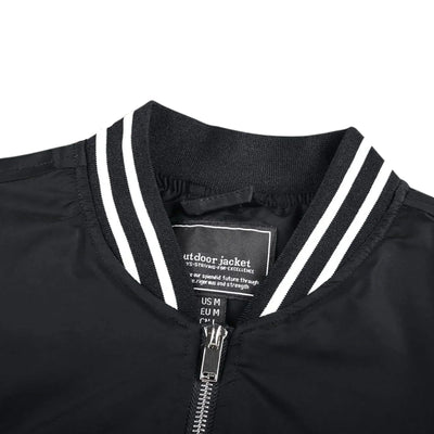 Men's Lightweight Bomber Jacket - Black