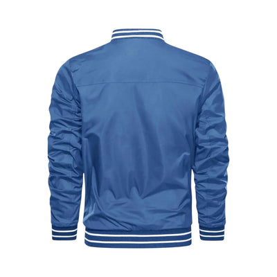 Men's Lightweight Bomber Jacket - Blue