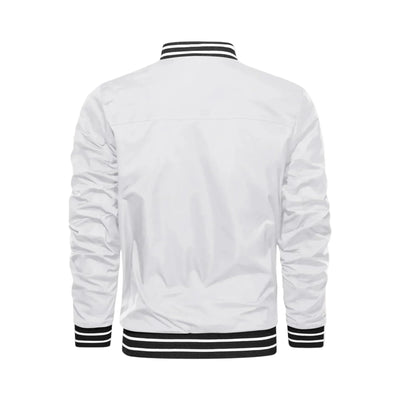 Men's Lightweight Bomber Jacket - White