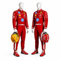 2026 Custom F1 Ferrari Lewis Hamilton And Charles Leclerc Kart suit, Personalized kart suit, Formula 1 Costume for Adult and Kids