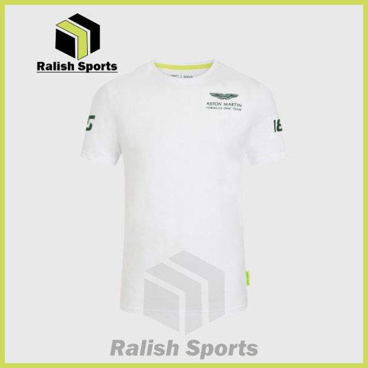 2021 Aston Martin Lance Stroll T-Shirt White - Ralish Sports