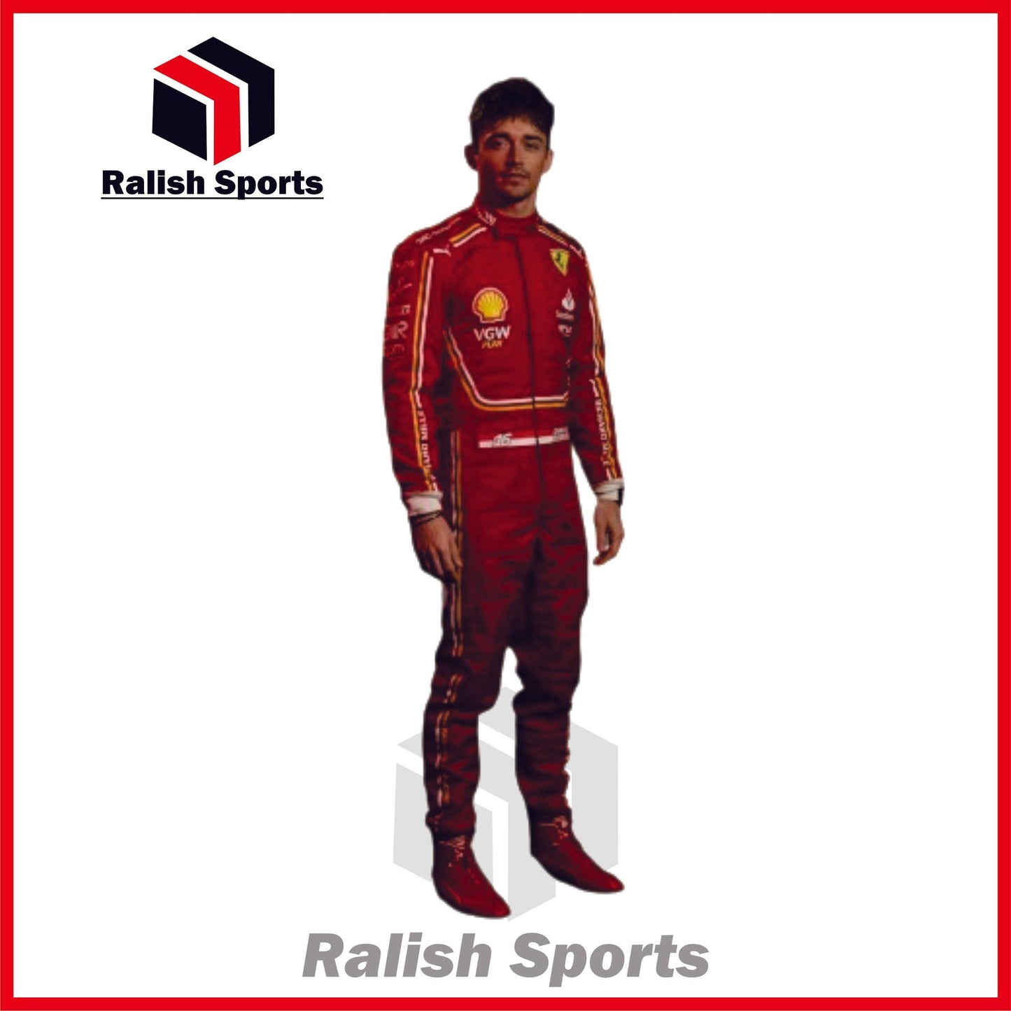 2024 Charles Leclerc Ferrari Race suit New - Ralish Sports