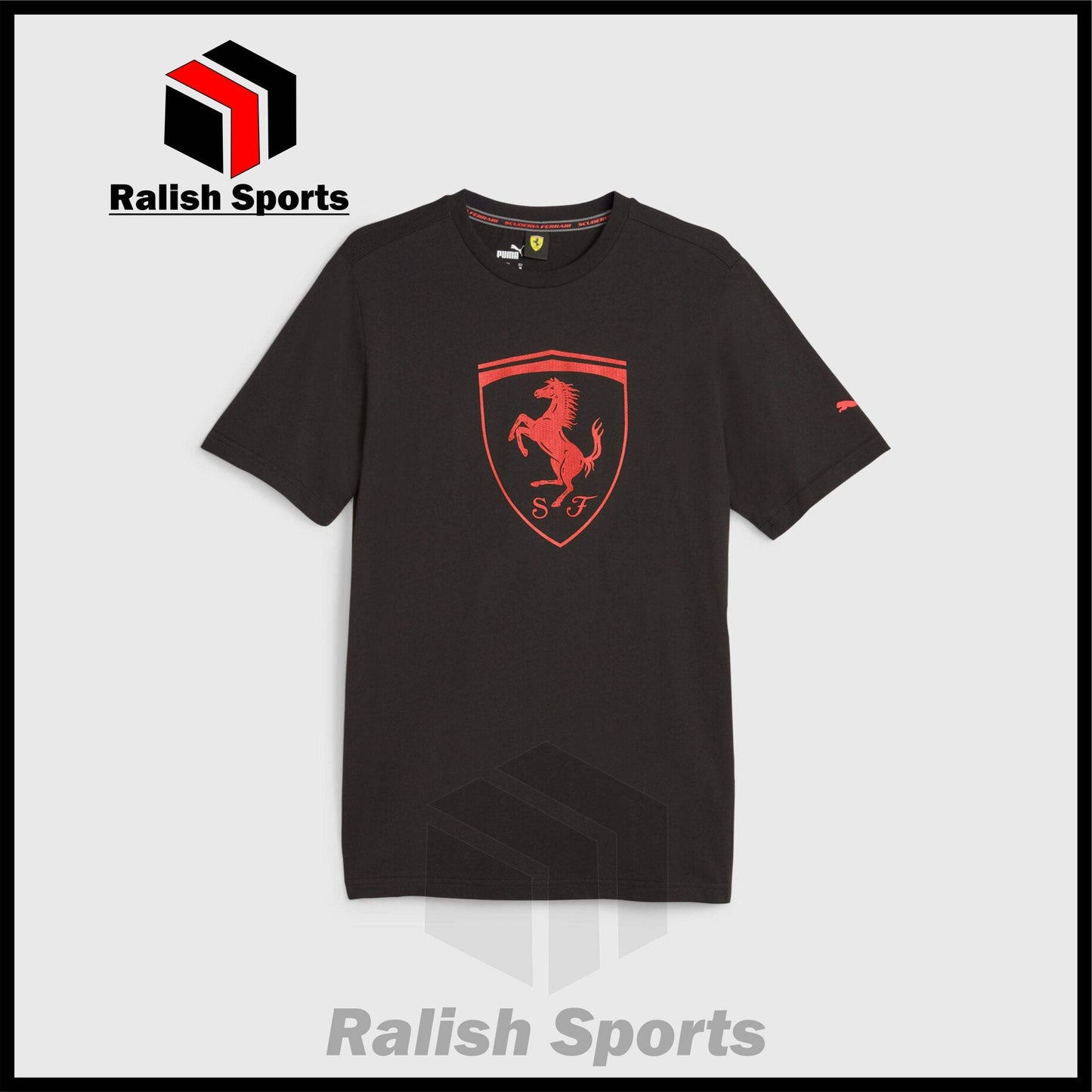 Scuderia Ferrari F1 PUMA Tonal Shield T-shirt - Ralish Sports