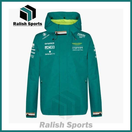 Aston Martin Cognizant F1 2023 Men's Team Jacket- Green - Ralish Sports
