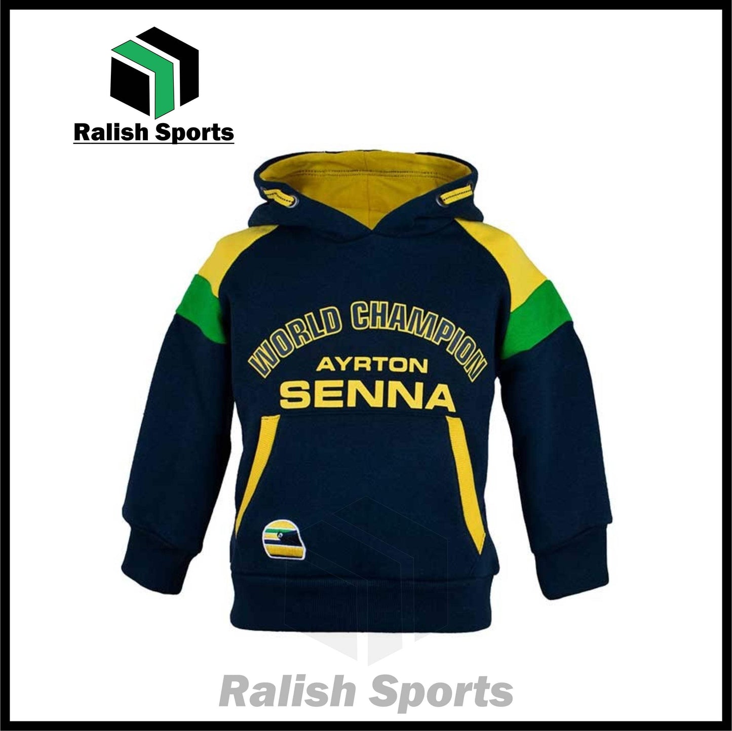 Ayrton Senna Hoodie Racing Kids - Ralish Sports