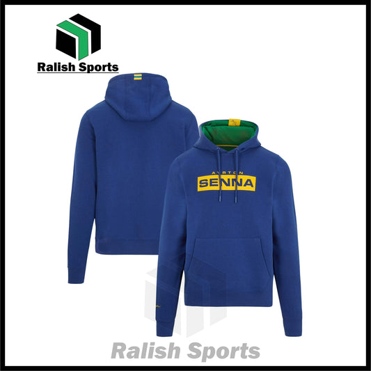 Ayrton Senna Logo Hoodie - Ralish Sports