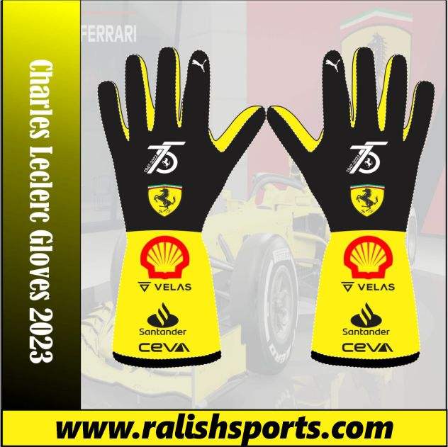 Charles Leclerc gloves 2023 - Ralish Sports