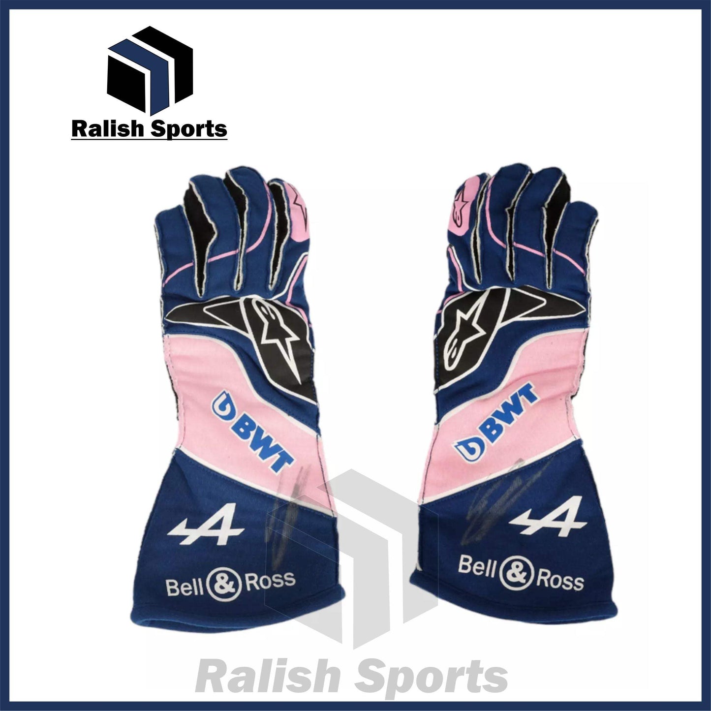 ESTEBAN OCON 2022 SIGNED RACE GLOVES - Ralish Sports