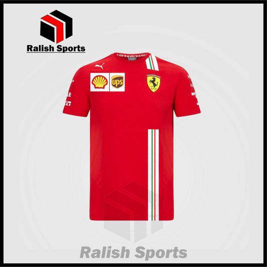 Scuderia Ferrari Carlos Sainz 20/21 Team T-Shirt - Ralish Sports