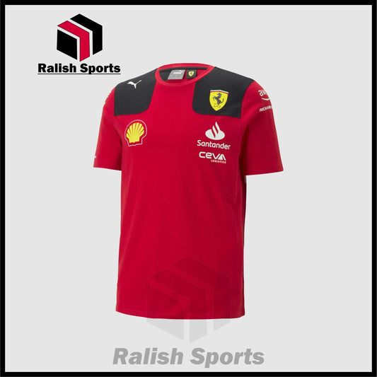 Scuderia Ferrari F1 2023 Corlos Sainz Driver T-shirt - Ralish Sports